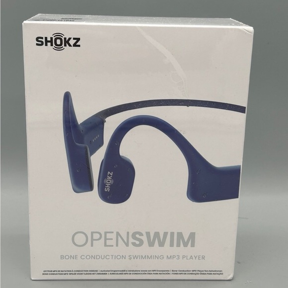 Shokz OpenSwim Bone Conducting MP3 Player - Blue - Picture 1 of 5